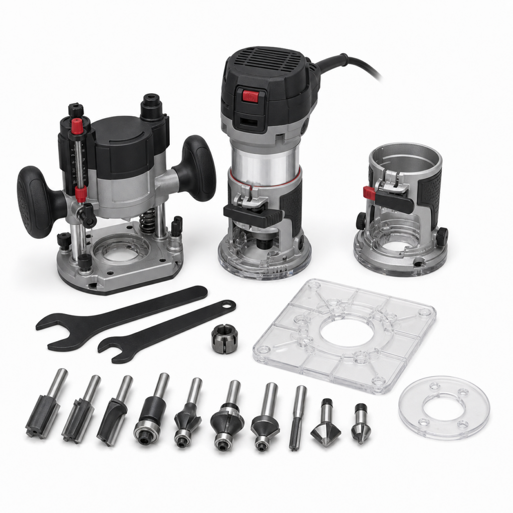 2-1/4 HP Plunge and Fixed Base Router Kit